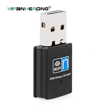 Draadloze Mini USB Wifi Adapter 802.11 N 300Mbps USB2.0-Ontvanger Dongle Netwerkkaart Voor Desktop-Laptop Voor Windows 7 8 10 11