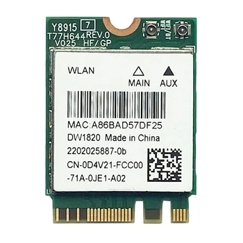 DW1820 QCNFA344A Draadloze Netwerk Kaart 2.4 G+5G Dual-Band Gigabit Bluetooth 4.1 NGFF netwerkkaart Ondersteunt 802.11 AC