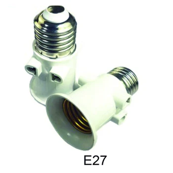 E27 Gloeilamp Adapter Vuur de Basis van de Lamp Socket Conversie Met EU Stekker van de input AC100-240V Huishoudelijke Verlichting van de Kamer