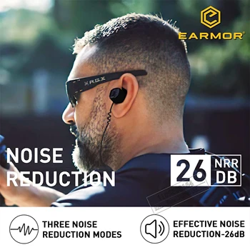 Earmor Elektronische Noise Cancelling Oordopjes Noise Cancelling Schieten gehoorbescherming M20T Bluetooth Tactische Headset