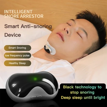Elektrische Smart-Snurk Stopper EMS Pulse Anti Snurken Apparaat Effectieve Oplossing Snurken Slaap Apneu Hulp ruisonderdrukking Anti Ronco