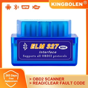 ELM327 V1.5 PIC18F25K80 Chip OBD2 Mini ScannerBluetooth V2.1 voor Android Koppel Code Reader Auto Diagnostische Scanner Auto Gereedschap