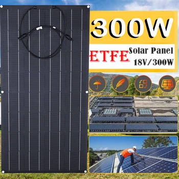 ETFE 300W Flexibele zonnepaneel Draagbare Zonne Cel-Energie Lader DOE-Aansluiting voor Smartphone Opladen van de Power System-Auto-Camping