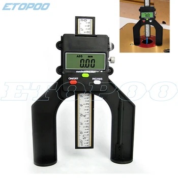 ETOPOO Digitale dieptemeter Digitale Profieldiepte Meter LCD-Magnetische Zelf Staande Diafragma 80mm Hand Routers