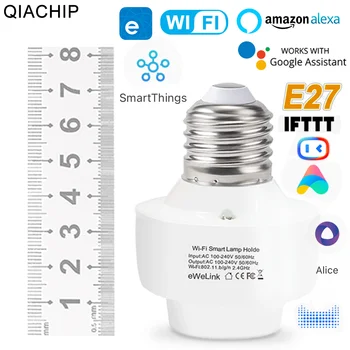 EWelink Mini e27 Wifi houder van de lamp remote afstandsbediening APP Smart Home Lampen Adapter Via Alexa Google Startpagina Voice Control