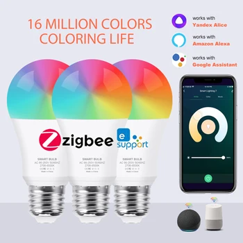 Ewelink Zigbee-Lamp E27 Smart Led Licht Lamp 15W 18W Led-Lampen Werken Met Alice, Alexa, Google Startpagina Vereiste Zigbee Gateway Hub