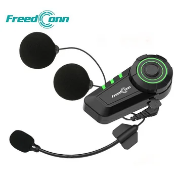 FreedConn Draadloze motorhelm Headset FM Waterdichte Moto Bluetooth Hoofdtelefoon Motorfietsen helmen Communicator