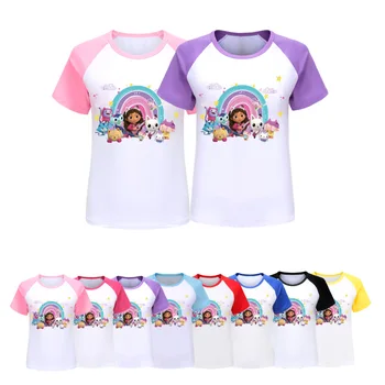 Gabbys Poppenhuis kinderkleding Cosplay T-Shirt Meisjes Jongens Katoen met Korte Mouwen T-shirts Zomer Tops Kinderen Sport t-Shirts Kleding