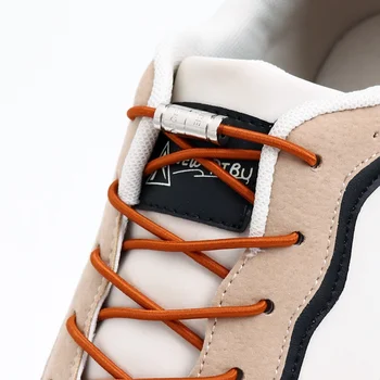 Geen Stropdas, Veters Ronde Capsule Metalen slot Elastische Schoenveters Voor Sneakers eenvoudige installatie Lazy Lace Schoenen Accessoires