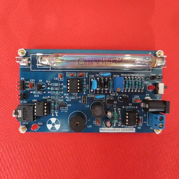 Gemonteerd DIY Geigerteller Kit DOE-Nucleaire Straling Detector Arduino Compatibel met GM-Module Miller Buis Beta Gamma Ray