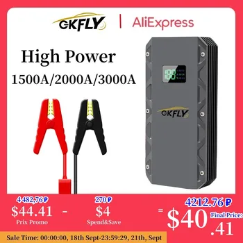 GKFLY High Power Auto-Jump Starter 1500A/2000A/3000 Draagbare Beginnen Apparaat Power Bank Accu van de Auto Booster Buster voor Benzine