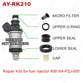 Gratis Verzending 4sets Voor Honda brandstof injector reparatiesets Voor Delen# 06164-P2J-000 06164-P2A-000 Voor AY-RK210