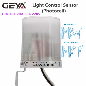 Gratis Verzending GEYA Automatische Dag-Licht FOTO-ELEKTRISCHE VERLICHTING van de STRAAT CONTROL 6A 10A 20A 30A 220VAC OF 110VAC