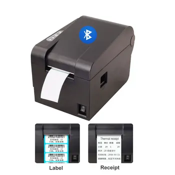 Gratis Verzending Thermische Barcode/Label Printer Mini 58mm Sticker/Ontvangst Machine Qr-Code Niet drogen Xprinter XP-235B 236B 365B 360B