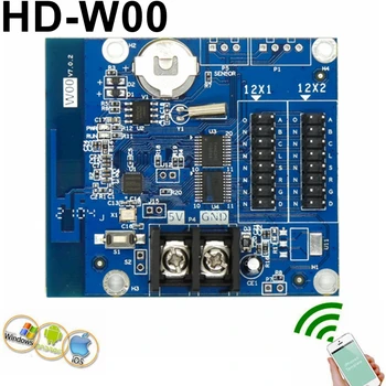 HD-W00 HD-W0 Wifi Led-Kaart Van 320*32 Pixels Draadloze P10 Led Controller-PC Telefoon En Pad Bericht Verzenden