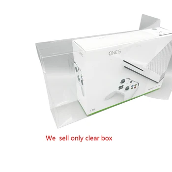 Helder transparante deksel doos Voor de Xbox one S game console Transparante Weergave opslag PET Doos 293.5*115*434mm