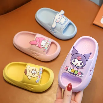 Hello Kitty 2023 Nieuwe Sanrio Cinnamoroll Mijn Melodie Kuromi Zomer Cute Cartoon Anime Binnen Non-Slip Huishoudelijke Slippers Kind Geschenk