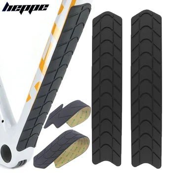 HEPPE Fiets-Frame-Protector MTB / racefiets Silicone krasbestendig Sticker Ketting Protector Onderbuis Sticker Pad liggende Achtervork
