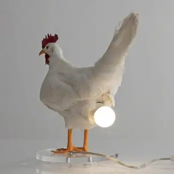 Het Prepareren Van Dieren Kip Lamp Decoratie Creatieve Simulatie Legkippen Dier Kip Eieren Licht Home Holiday Party Cadeau Ornamnets