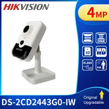 Hikvision DS-2CD2443G0-IW 4 MP IP WIFI Camera Kubus POE Twee-weg Audio PIR CCTV Draadloze IPC
