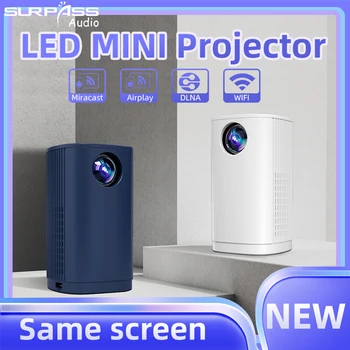 Home Cinema Led Mini Wifi Draagbare Projector Hetzelfde Scherm Ingebouwde Speaker Ondersteuning van 1080P Decoderen van Klein Formaat en Licht Gewicht