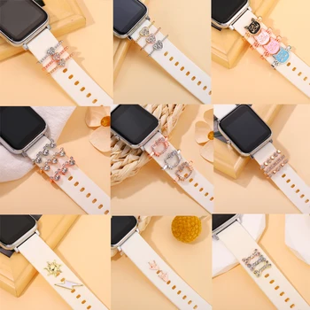 Horlogeband Decoratieve Charme voor Apple Riem Silicone Armband Stud Charme Sieraden Cartoon Hangend Accessoires Charme voor Smartwatch