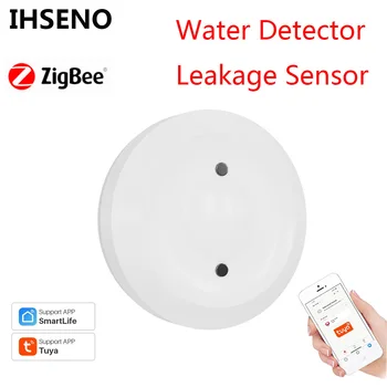 IHSENO ZigBee Koppeling Water van de Vloed Lek Lekkage Onderdompeling Sensor Detector Overloop Waterdichte Smart Home Beveiliging