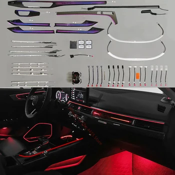Interieur Upgrade 32 Kleuren LED sfeerverlichting voor Audi A4 A5 B9 2017 2018 2019 2020 2021 Dashboard Ambient Lights MMI Controle