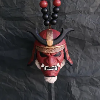 Japanse Oni Samurai Helm Auto Hangen Hanger Achteruitkijkspiegel-Hanger Samurai Kabuto Maskers Halloween Decoraties Cadeau
