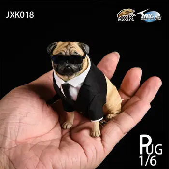 JxK 1/6 Pak Pug Figuur Hond Genezing Figuur Dierlijke Model Toy Verzamelaar Decoratie Cadeau Jongen