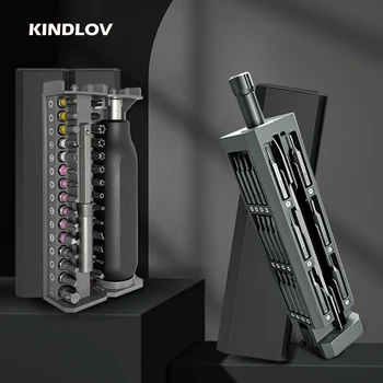 KINDLOV Magnetische Schroevendraaier Set Multi-spec S2-schroevendraaier-Bits-Multifunctionele Kit Voor Mobiele Telefoon Huishouden Reparatie Handje