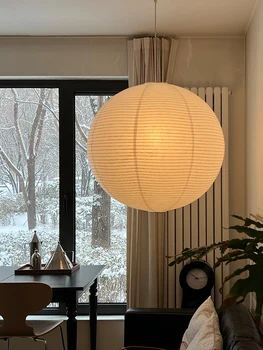Klassieke Japanse Beroemde Nordic Eenvoudig Wit Papier Wabi Sabi Huis Appartement Hotel Decoratie Lantaarn Gratis Verzending Hanglamp