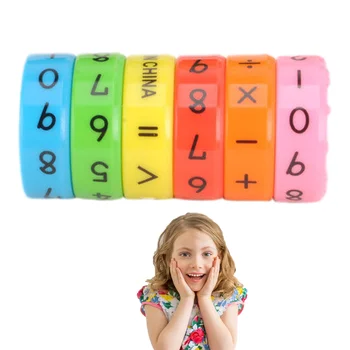 Kleurrijke ABS Wiskunde Montessori Peuter Speelgoed Kinderen Leren Educatief Speelgoed voor Peuters Nummers Magic Cube Puzzel Kinderen Wiskunde Speelgoed
