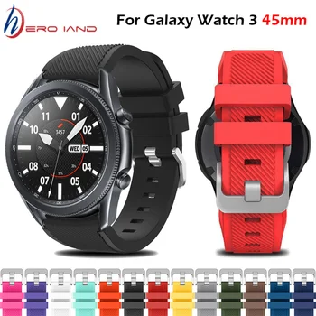 Kleurrijke Horlogeband 22mm Correa voor Samsung Galaxy 3 Horloge 45mm Band zachte siliconen Sport armband armband Accessoires correa