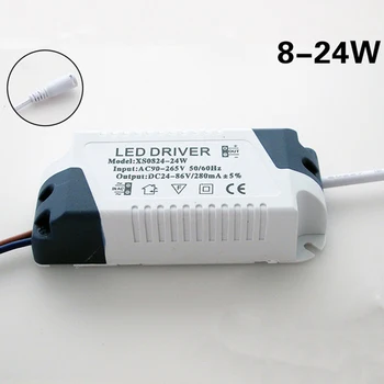 LED Driver-Adapter 280mA 8W 12W 15W 18W 24W Led ' s Voor Power Supply Unit 90-265V Verlichting Transformatoren Voor LED-Lampen