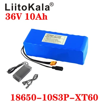 LiitoKala 36V 10S3P 10Ah 500W Hoge capaciteit 42V 18650 lithium batterij pack ebike elektrische auto, fiets, motor, scooter BMS