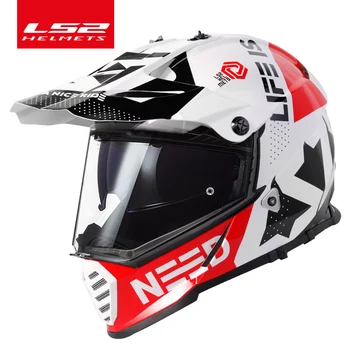 LS2 MX436 Twin Shield Motorcross Helm LS2 PIONIER EVO motorhelmen off-road capacetes para moto capacete kruis