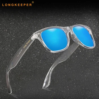 Luxe Gepolariseerde Zonnebril Mannen Vrouwen Rijden Zonnebril Transparante Vintage Merk Bril Coating UV400 Top Man zonnebril