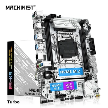 MACHINIST K9 X99 Moederbord LGA 2011-3 Ondersteuning Xeon E5-2640 2666 2667 2670 V3 V4 CPU Processor DDR4 RECC NIET-ECC-Geheugen NVME