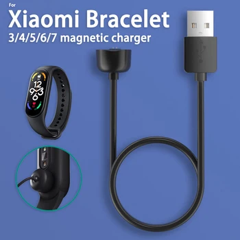 Magnetische Laders voor Xiaomi Armband USB-oplaadkabel voor Mi Band 7 6 5 4 3 Pure Koperen Kern Netsnoer Smart Band Lader