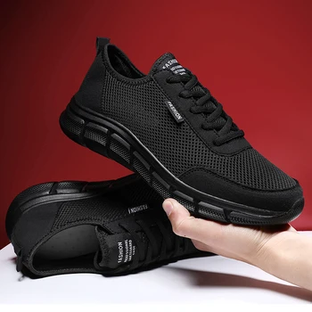 Mannen Casual Schoenen Met Ademende Outdoor Mesh Licht Sneakers Mannelijke Mode Casual Schoenen 2021 Nieuwe Comfortabele Casual Schoenen Voor Mannen Schoenen