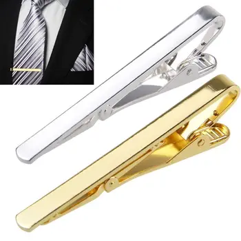 Mannen, Metaal, Zilver, Goud Eenvoudige Stropdas Tie Bar Sluiting Clip Klem Pin Mannen Roestvrij Staal Voor De Zakelijke Ma Das Das Gespen
