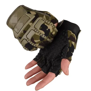Mannen Vingerloze Militaire Handschoenen Buiten Werken Jacht Tactische handschoenen Anti-Slip Mtb Fiets Fiets Motorfiets Rijden Handschoenen