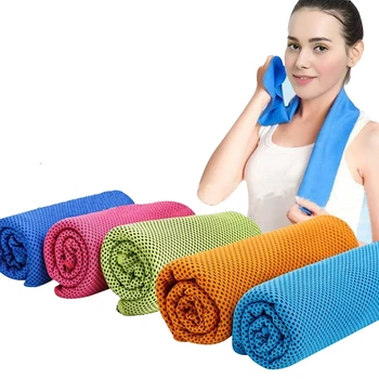 Microfiber Handdoek Quick-Dry Zomer Dunne Reizen Ademend Strandlaken Outdoor Sporten Lopende Yoga Fitnessruimte Camping Koeling Sjaal