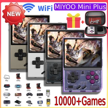 MIYOO Mini Plus V3 3,5-Inch Draagbare Retro Handheld Game Console 10000+ Games Met WiFi Linux Systeem IPS-Scherm 3000mAh Batterij