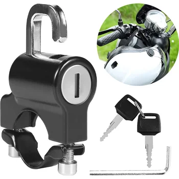 Motorhelm Lock Universele Fietsen Portable Security Anti-Diefstal Vaste Helm te Vergrendelen voor de 22-28mm Stuur Moto Accessoires