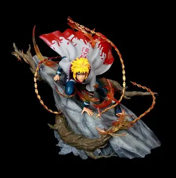 Naruto Yellow Flash Namikaze Minato Figuur GK Standbeeld Model Speelgoed