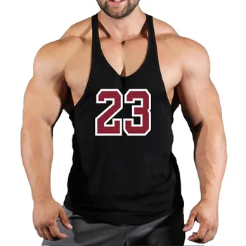 NEE.23 Dragen Mode Katoenen Mouwloze Tank Top Mannen Fitness Muscle Shirt Heren Singlet Bodybuilding Workout Gym Vest Fitness Voor Mannen