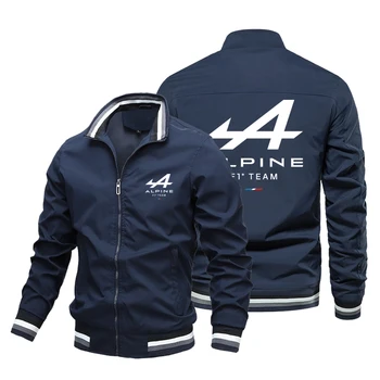 Nieuwe Alpine F1 Team Rits Jas Sportkleding Outdoor Carsweater Jas van Alpine men ' s Jacket Mannen Pocket Casual Lente en de Herfst