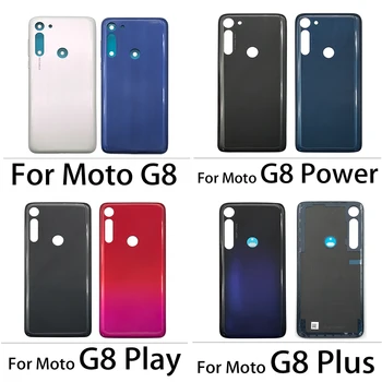 Nieuwe Back Glazen achterklep Voor de Motorola Moto G7 Macht van de G8-top Spelen Batterij Deur Onderdelen van de Behuizing Voor Moto G8 Plus Tampa traseira
